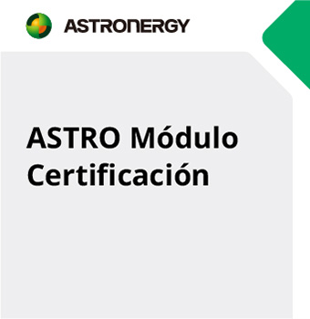 ASTRO Single Glass Módulo Certificación UL61730